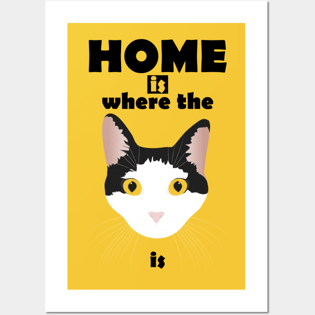 home is where the cat is Wall Art by uncutcreations